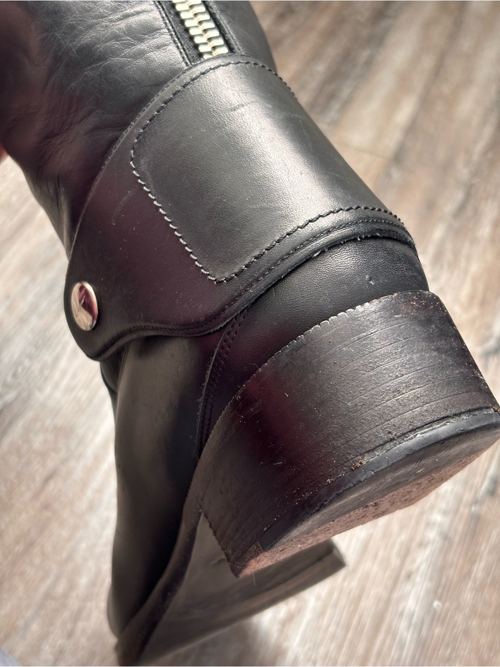 Ferragamo Black Rodi Riding Boots - Picture 11 of 15